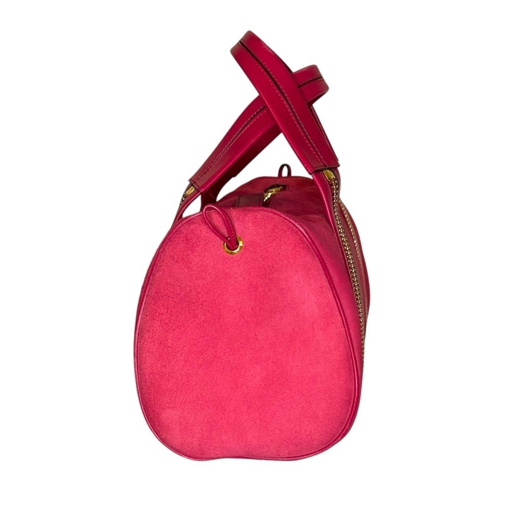 Tom Ford | Rare Suede Zip-Trim Duffel | Fuchsia Pink | 12” - Picture 6 of 16
